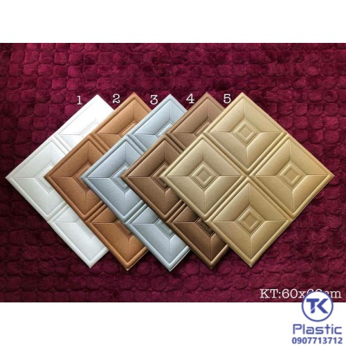 Tấm xốp dán tường 3D (Da, Sóng)