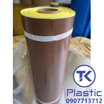 Vải Teflon chịu nhiệt độ cao (Màu nâu- Có lớp keo dán) chất lượng cao - giá rẻ